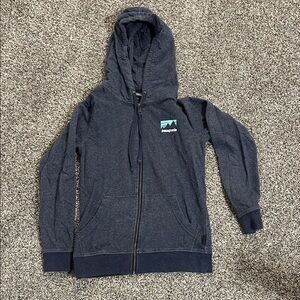 Patagonia Dark Blue Full-Zip Hoodie XS